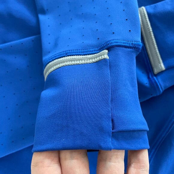 Lululemon Mind Over Miles Long Sleeve Crew Neck Top Jet Stream Blue Sz 8 - Picture 5 of 11